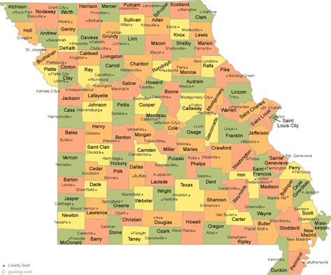 Missouri County Map