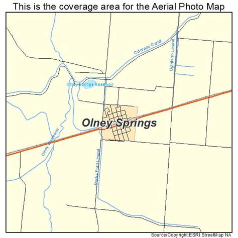 Aerial Photography Map of Olney Springs, CO Colorado