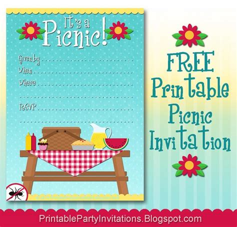 Family Reunion Invites | Party invite template, Picnic invitations, Bbq ...