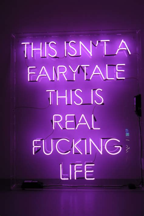 Inspirational Quotes - Neon Lights | Purple wallpaper, Dark purple ...