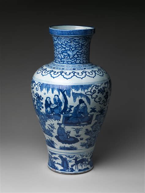 Vase with Poet Zhou Dunyi | China | Ming dynasty (1368–1644), Wanli ...