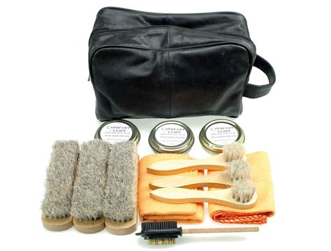 Premium Shoe cleaning Kit in Leather Bag