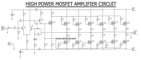 High Power Mosfet Amplifier IRF540N - Electronic Circuit