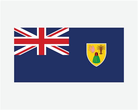 Flag of the Turks and Caicos Islands. Turks and Caicos Islands Banner ...