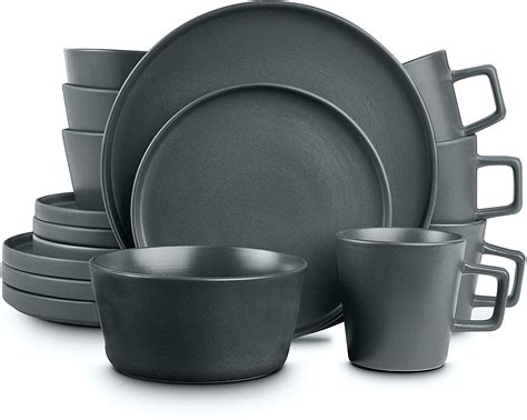 Stone Lain Coupe Matte Organic Dinnerware Set For Everyday Use