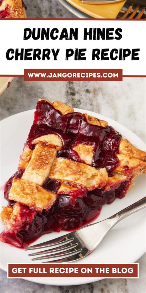 Duncan Hines Cherry Pie Recipe | Recipe | Cherry pie recipe, Duncan ...