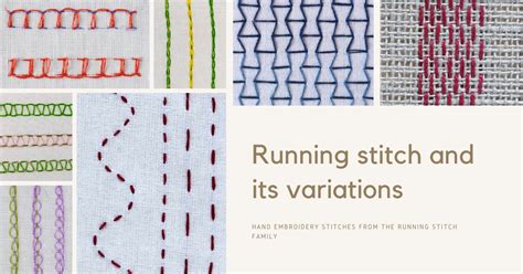 Backstitch and its variations - stitches from the Backstitch family