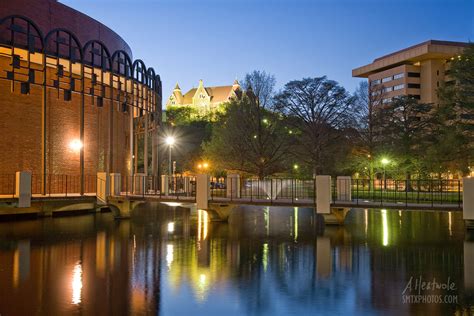 Texas State University at Night - San Marcos Photos