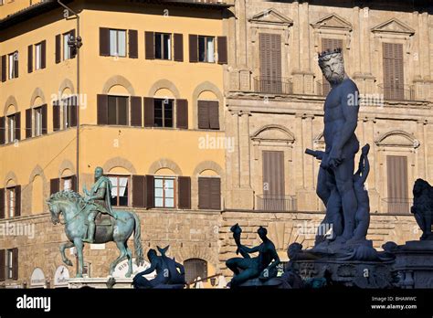 Statues in Piazza Della Signoria, Florence, Italy Stock Photo - Alamy