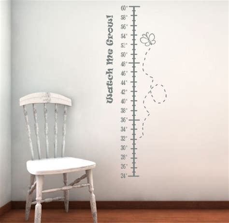 Watch Me Grow Height Chart - Beautiful Wall Decals