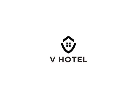 Premium Vector | V hotel logo design vector illustration