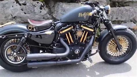 Harley Davidson Sportster Forty Eight with Jekill & Hyde Exhaust - YouTube