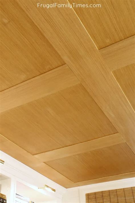 How To Make A Basement Plywood Ceiling (that Looks Like Wood Paneling ...