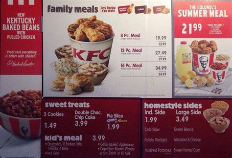 Kfc Sides Menu