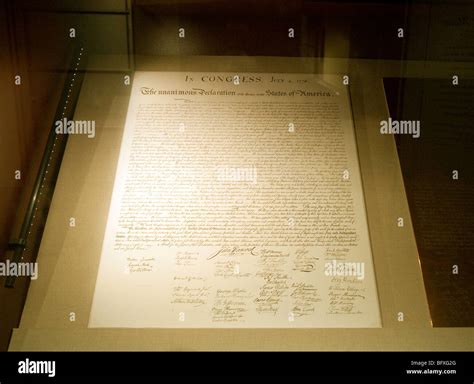 US Declaration of Independence; Original of the Declaration of ...