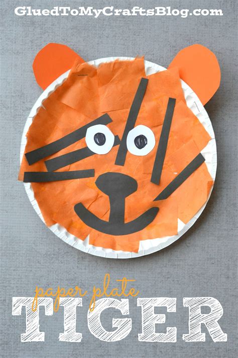 Paper Plate Tiger - Kid Craft | Zoo animal crafts, Zoo crafts, Jungle ...