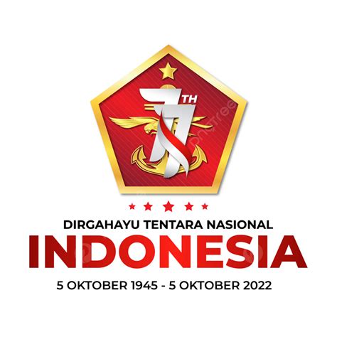 Dirgahayu Vector Art PNG, Ucapan Dirgahayu Tni Ke 77 Tahun 2022, Logo ...