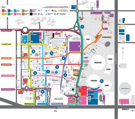 Monash university map - Map of Monash university (Australia)