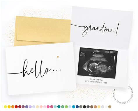 Pregnancy Announcement Card Pregnancy Reveal Card - Etsy