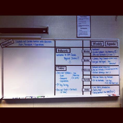 Classroom Whiteboard Organized! - TaraHorton | Classroom whiteboard ...