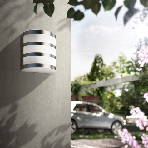 Philips Lighting Calgary 173144716 LED outdoor wall light 3 W Stainless ...