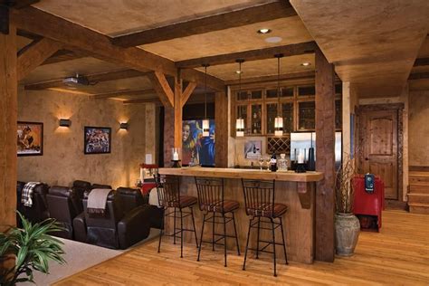 Basement bar | Basement bar designs, Rustic basement, Rustic basement bar