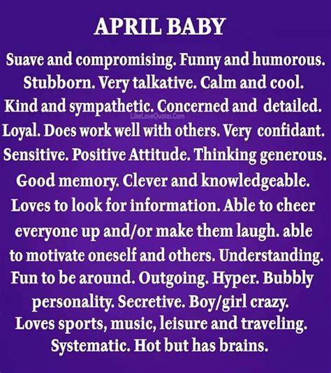 April baby | Birthday month quotes, April quotes, April born quotes