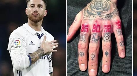 Sergio Ramos Tattoos