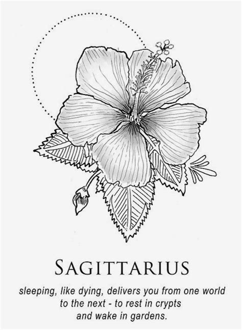 Details 86+ sagittarius birth flower tattoo super hot - in.cdgdbentre