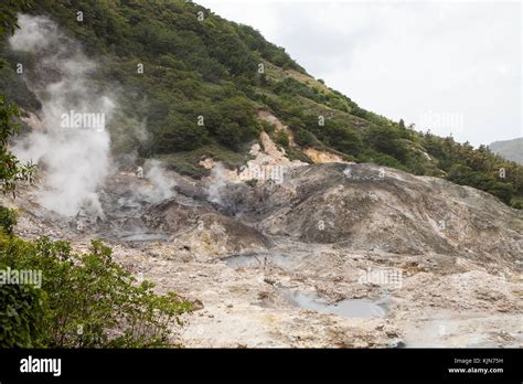 La Soufriere Drive-In Volcano, St. Lucia Stock Photo - Alamy