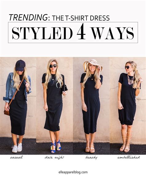 THE TOP TREND SERIES: FOUR WAYS TO STYLE A T-SHIRT DRESS - Lifestyle ...