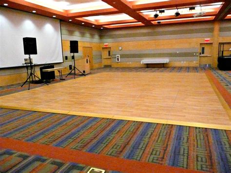 Portable dance floor in the UC Ballroom | Portable dance floor, Dance ...