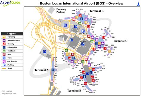 Logan International Airport Map - Terminal Map