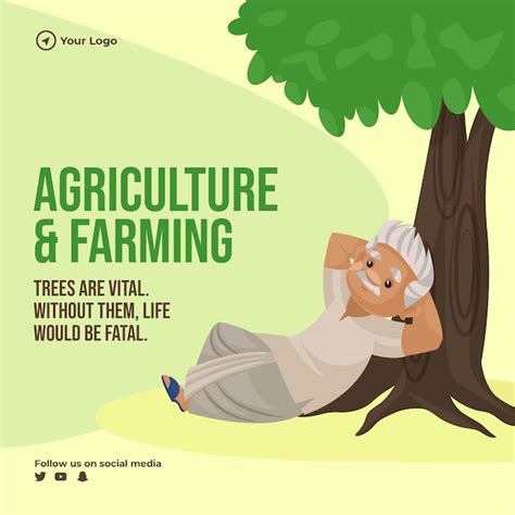 Premium Vector | Agriculture and farming banner design template