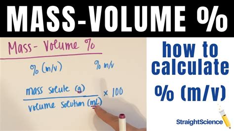 Percent By Mass/volume Sample Problem