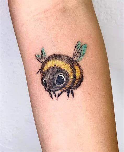 Cute Bee Tattoo