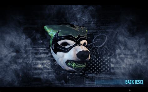 I've got my new favourite PAYDAY 2 mask at last : furry