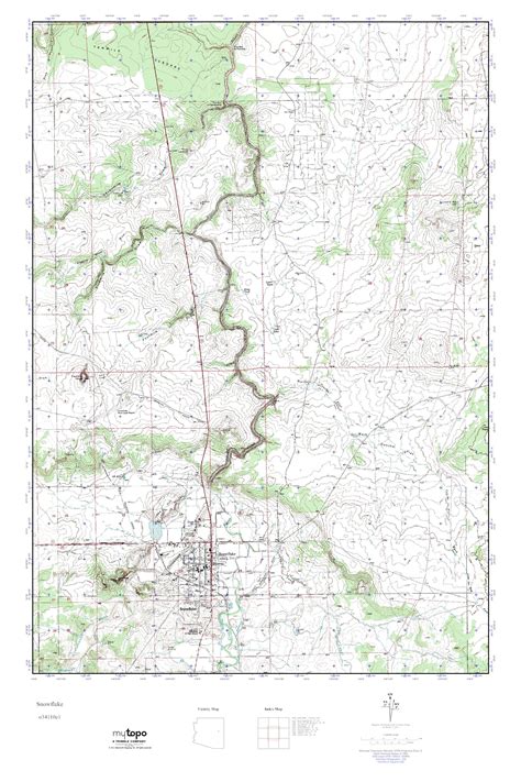 MyTopo Snowflake, Arizona USGS Quad Topo Map