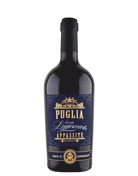 Puglia IGT Rosso da uve Leggermente Appassite 2019 Duca di Saragnano ...