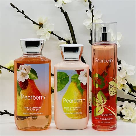 Bath and Body Works Pearberry Fine Mist, Shower Gel and Body Lotion ...