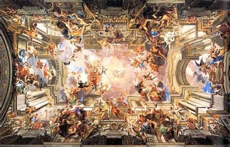 Glorification of Saint Ignatius, Fra Andrea Pozzo. Ceiling fresco in ...