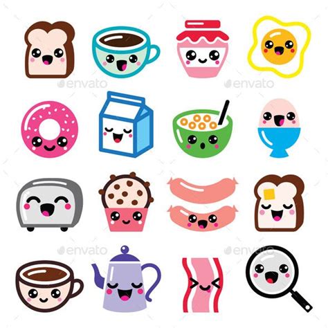 kawaii cute drawings of food - Logan Mcgehee