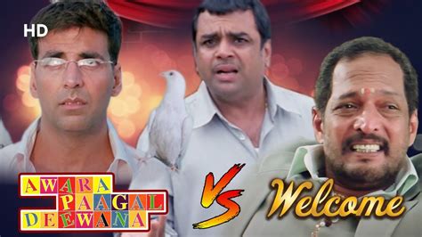 Welcome V/S Awara Paagal Deewana | Hindi Comedy Scenes | Akshay Kumar ...