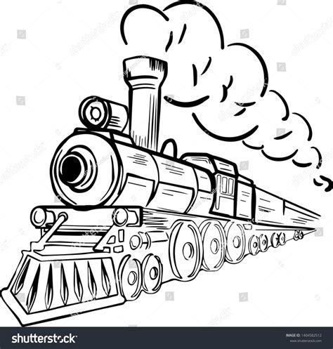 Train Clipart Black And White