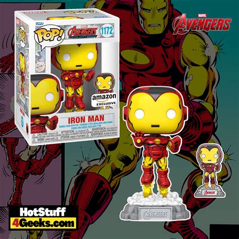 NEW Marvel's Avengers 60th: Comic Iron Man Funko POP! & Pin