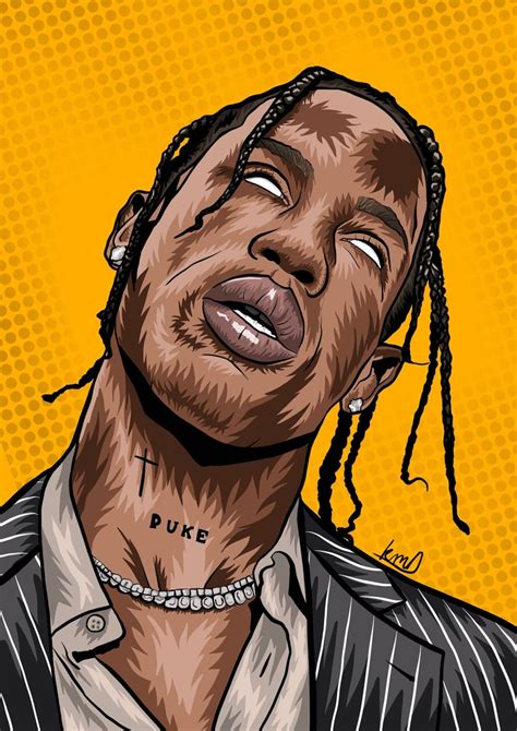 Travis Scott art print | Etsy