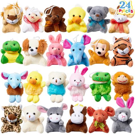 Snapklik.com : JOYIN 24 Pack Mini Animal Plush Toy Assortment