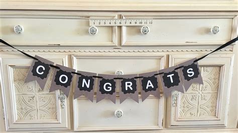 Congrats Banner, Hand made banner, Wedding Banner | Wedding banner ...