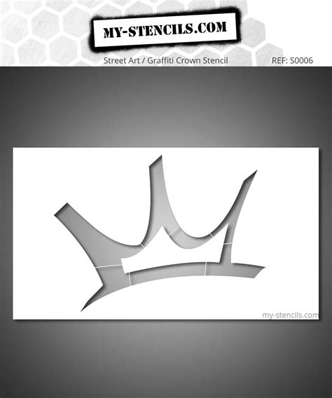 Street Art / Graffiti Crown Stencil – S0006 - My Stencils