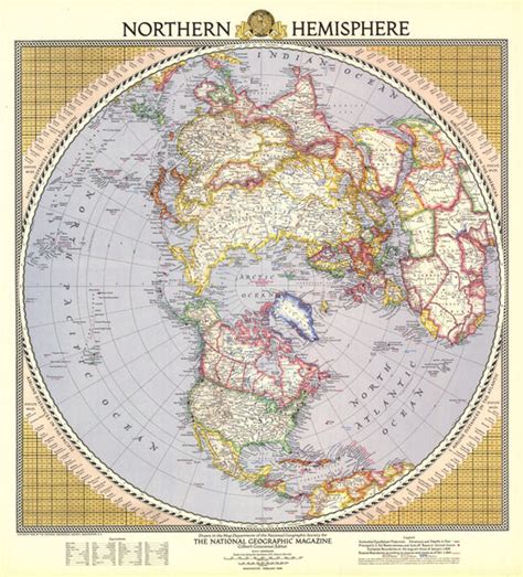 National Geographic Northern Hemisphere Map | Maps.com.com